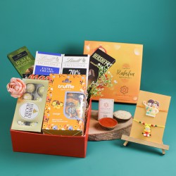 Whimsical Spaceship Rakhi Treat Box