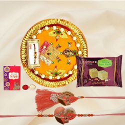 Bhaiya Bhabhi Rakhi, Haldirams Soan Papdi n Pooja Thali