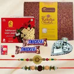 Auspicious Rakhi with Delectable Treats