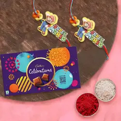 Fantastic Kids Rakhi Pair with Cadbury Celebration Gift Pack