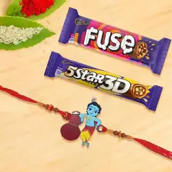 Cool Krishna Rakhi with Cadbury Chocolates