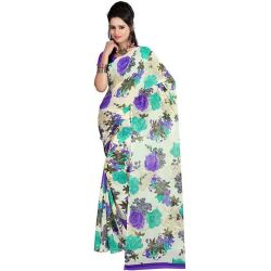 Exquisite Faux Georgette Printed Saree