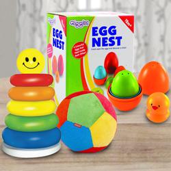 Amazing Stacking Ring with Soft Ball N Nesting Eggs for Kids to Zirakhpur