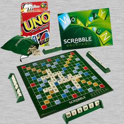 Marvelous Scrabble Board Game N Uno Card Game from Mattel to Rourkela