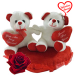Remarkable Couple Teddy with Touch of Soft Heart