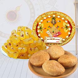 Amazing Combo of Pooja Thali with Kachori n Petha to Diwali-uk.asp