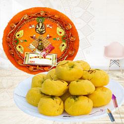 Exclusive Pooja Thali N Kesaria Peda to Karunagapally