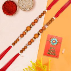 Elegant Beads Rakhi Pair to Rakhi-to-uk.asp