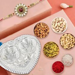 Sanctified Rakhi Thali Combo to Rakhi-to-uk.asp