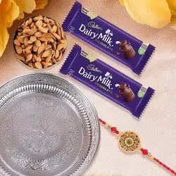 Eye-Catching Rakhi Thali Set to Uk-rakhi-hampers.asp