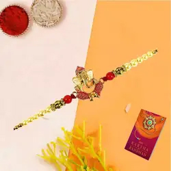 Attractive Ganesh Rakhi with Free Roli, Chawal n Card to Uk-only-rakhi.asp