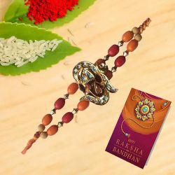 Colourful Beads Splendid Om Rakhi to Uk-only-rakhi.asp