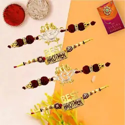 Ganesha Om Rakhi n Best-bro Beads Rakhi to Uk-only-rakhi.asp