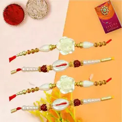 Beads Shell n Stone Rakhi Sets to Rakhi-to-uk.asp