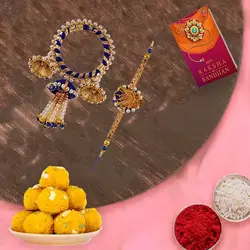 Kesaria Rakhi Lumba with Incredible Boondi Bites to Uk-rakhi-sweets.asp