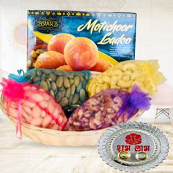 Classic Selection of Dry-fruits with Sweets N Pooja Thali to Diwali-usa.asp