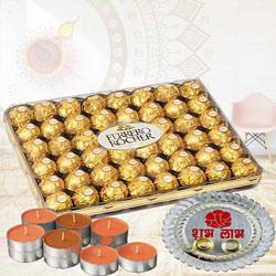 Amusing Ferrero Rocher Chocos Combo Gift to Usa-diwali-thali.asp