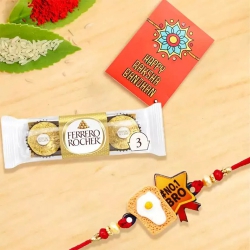Cool Kids Rakhi with 3pc Ferrero Rocher Chocolates to Usa-gifts-for-sister.asp