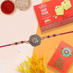 Fantastic Gift of Rakhi with Haldiram Soan Papadi to Rakhi-to-usa.asp