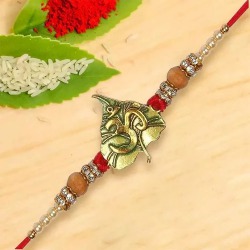 Order an Admirable Single OM Rakhi for your loved bhai to Rakhi-to-usa.asp