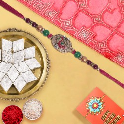 Sweet Bond: Ethnic Rakhi with Kaju Katli to Rakhi-to-usa.asp