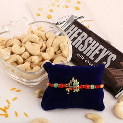 Wellness and Hersheys with Peacock Rakhi to Usa-serch-by-price.asp