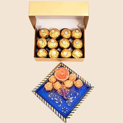 Delicious Ferrero Rocher Gift Pack with Ganesha Candle to Diwali-usa.asp