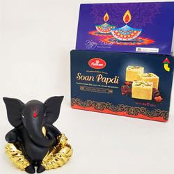 Exquisite Gift of Haldiram Soan Papdi with Moulded Ganesha to Diwali-usa.asp