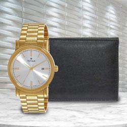 Marvelous Titan Watch with Richborn Wallet