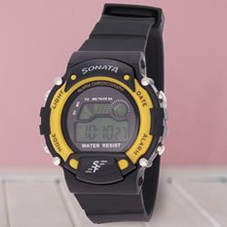 Exclusive Sonata Super Fibre Digital Mens Watch