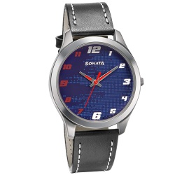 Adorable Sonata Analog Blue Dial Mens Watch