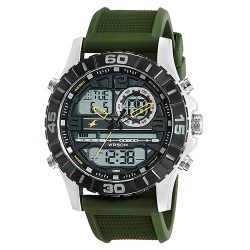 Eye Catching  Analog Digital Black Dial Mens Watch
