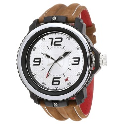 Attractive Fastrack Analog Silver Dial Mens Watch