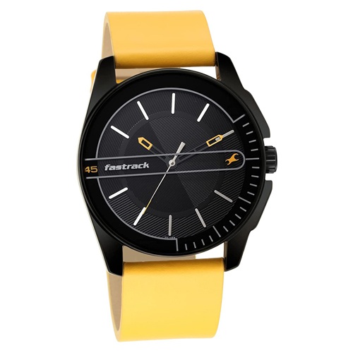 Fantastic Fastrack Analog Black Dial Gents Watch to Marmagao