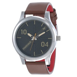 Dashing Fastrack Fundamentals Analog Leather Strap Mens Watch to India