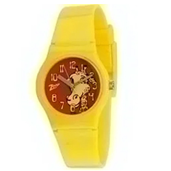 Attractive Animal Printed Yellow Coloured Kids Watch from  Zoop