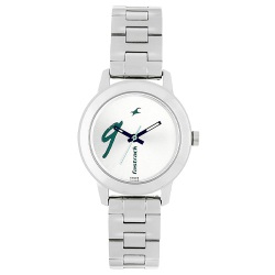 Impressive Fastrack Tropical Waters White Dial Analog Womens Watch