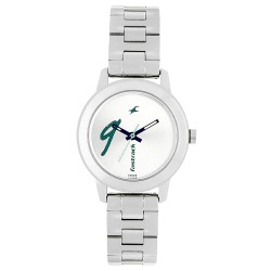 Impressive  Tropical Waters White Dial Analog Womens Watch