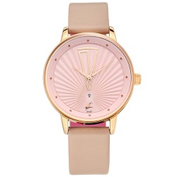 Fancy Fastrack Ruffles Pink Dial Womens Analog Watch