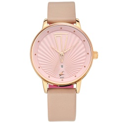 Fancy  Ruffles Pink Dial Womens Analog Watch