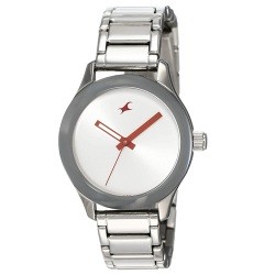 Lovely Fastrack Monochrome Silver Dial Womens Watch