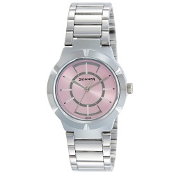 Exclusive Sonata Formal Analog Pink Dial Womens Watch