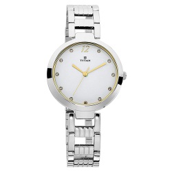 Stylish Titan Sparkle White Dial Analog Watch for Women to Andaman and Nicobar Islands