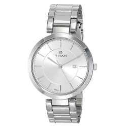 Alluring Titan Workwear Womens Watch with Silver Dial