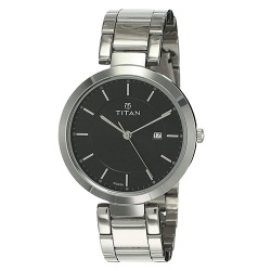 Gorgeous Titan Workwear Watch for Women with Black Dial