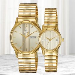 Stunning Titan Bandhan Analog Couple Watch