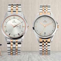 Fabulous Titan Analog Watch for Couple