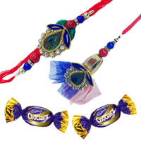 Zardozi Rakhi with Chocolates to Rakhi-to-world-wide.asp