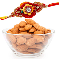 Rakhi with Almonds to Rakhi-to-world-wide.asp