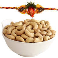 Rakhi with Cashew Nuts to Rakhi-to-world-wide.asp